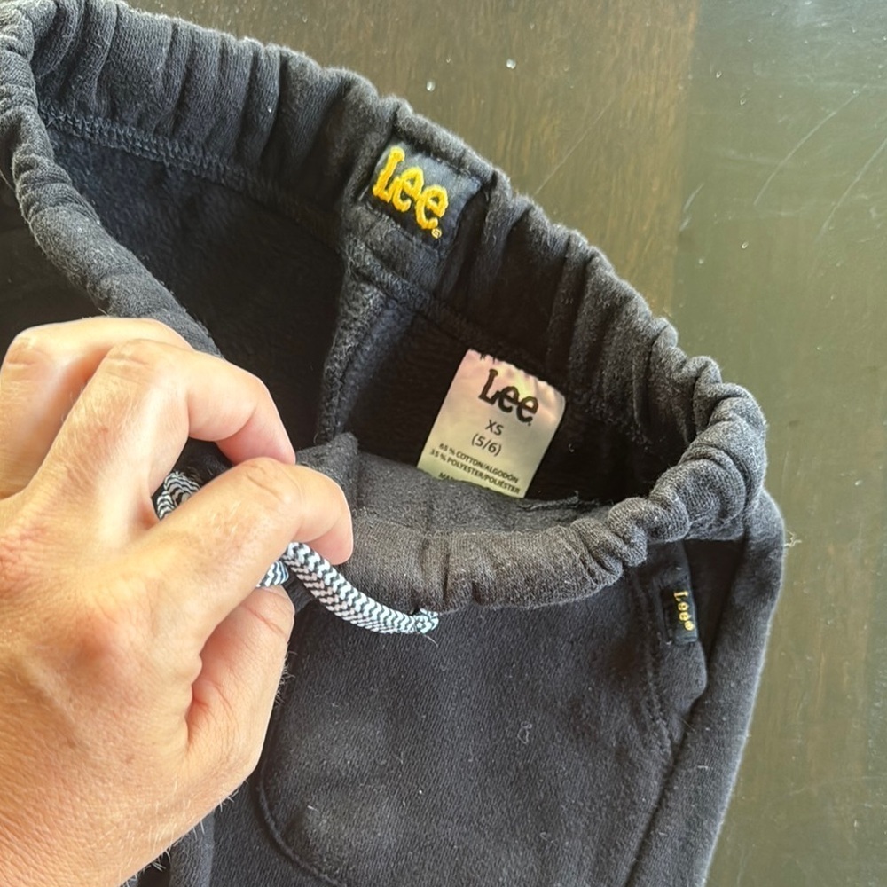 Lee Black Joggers with Tapered Legs - Picture 2 of 2